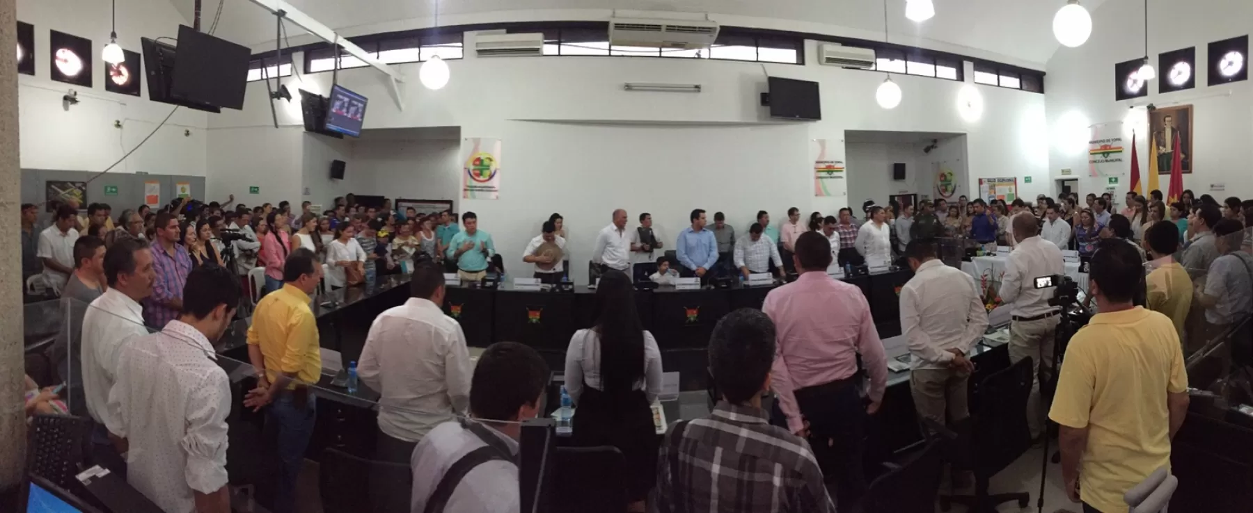 Acto de posesión del concejo del municipio de Yopal, Casanare.